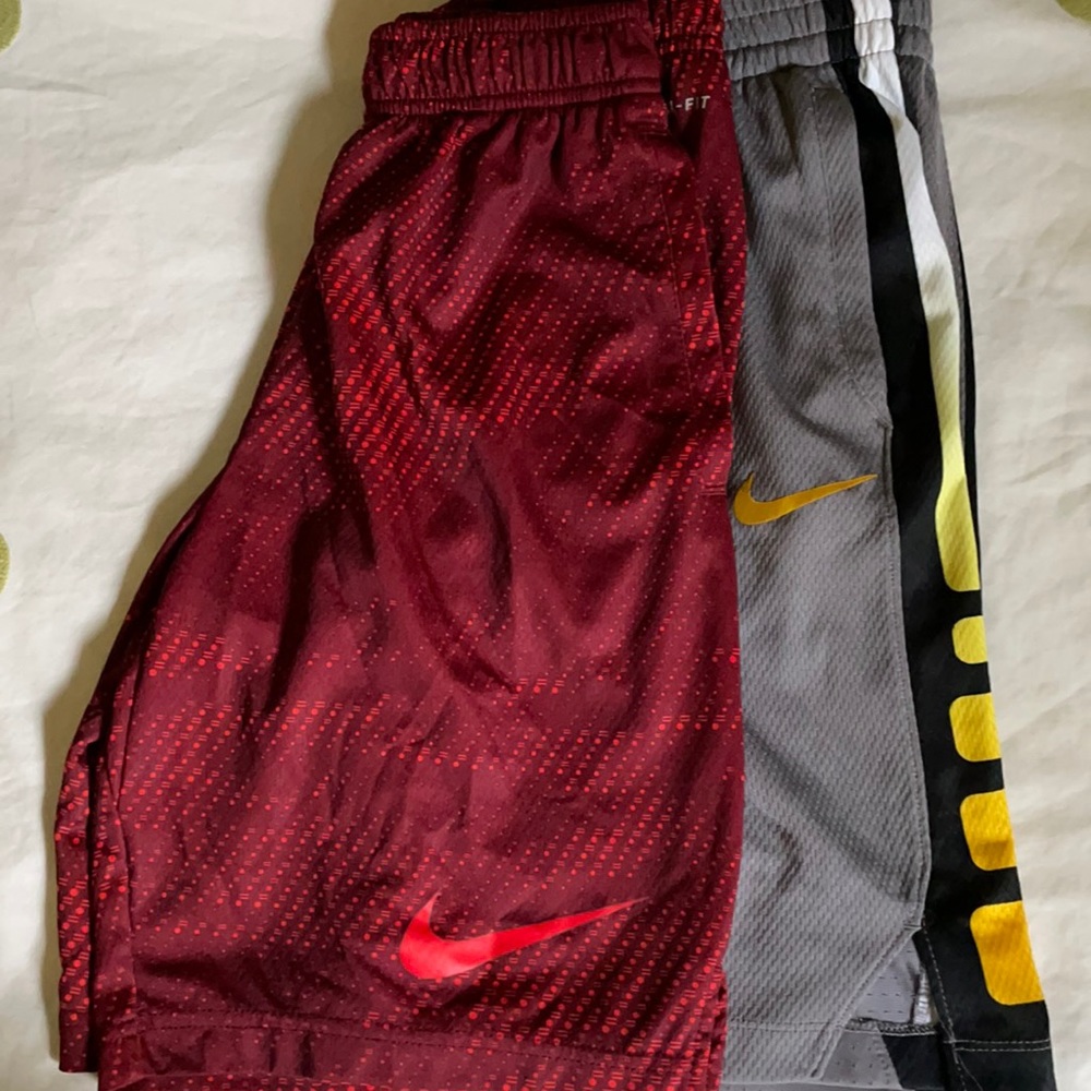 EUC Nike boys Large athletic shorts 2 pairs